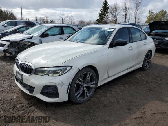 2019 BMW 3 Series 330i xDrive with VIN WBA5R7C51KAJ83334, listed as a Copart auction lot 50067505 with 104,019 mi miles and Clean Title. Bid and sale history available at carsss.com. Image 1.