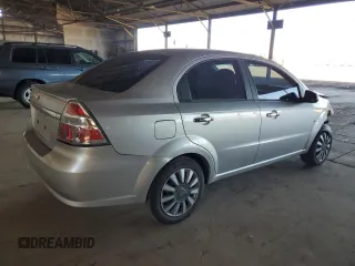 2009 Chevrolet Aveo 2LT with VIN KL1TG56E29B607616, listed as a Copart auction lot 62552825 with 118,947 mi miles and Salvage title. Bid and sale history available at DreamBid. Image 3.