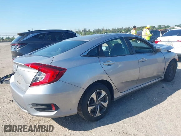 2020 Honda Civic Sedan LX with VIN 2HGFC2F68LH574100, listed as a IAAI auction lot 41890886 with 82,487 mi miles. Bid and sale history available at carsss.com. Image 4.