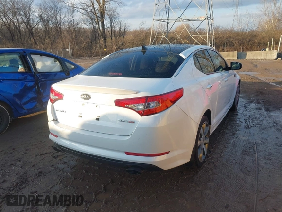 2012 Kia Optima SX with VIN 5XXGR4A68CG014326, listed as a IAAI auction lot 41215375 with 145,172 mi miles and . Bid and sale history available at carsss.com. Image 4.