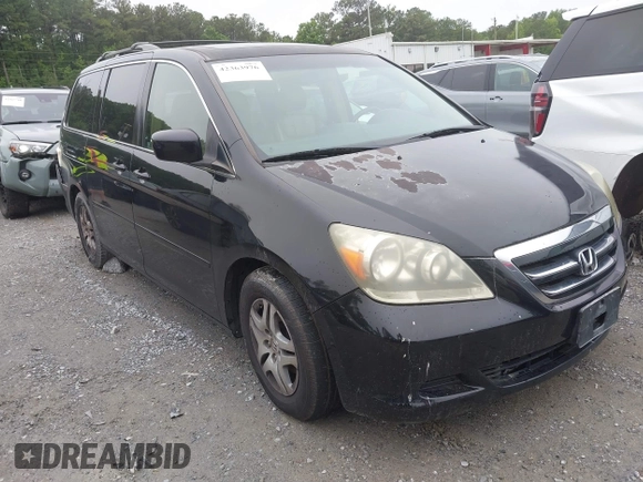2006 Honda Odyssey EX-L z VIN 5FNRL38746B083881, wystawiony jako IAAI lot #42363976 z przebiegiem 252 746 mil mil oraz . Historia ofert i sprzedaży dostępna na DreamBid. Obrazek 1.