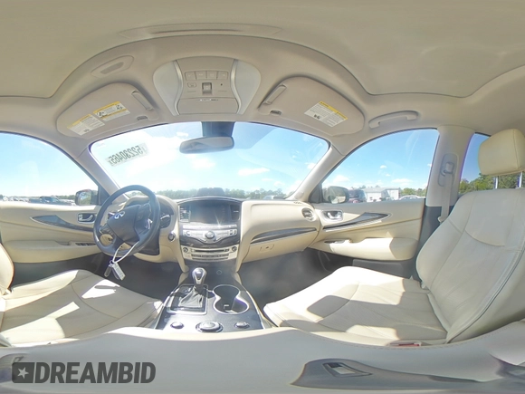 2017 Infiniti QX60 with VIN 5N1DL0MN6HC553949, listed as a Copart auction lot 52230465 with 107,277 mi miles and Salvage Title. Bid and sale history available at carsss.com. Image 15.