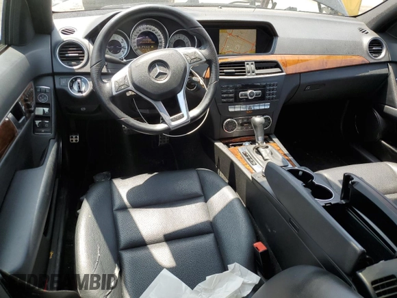 2012 Mercedes-Benz C 250 Sport with VIN WDDGF4HB7CA601162, listed as a Copart auction lot 60329225 with 122,189 mi miles and Salvage title. Bid and sale history available at DreamBid. Image 8.