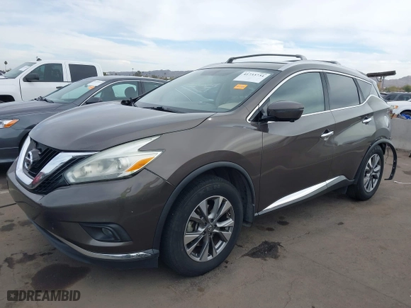 2016 Nissan Murano S with VIN 5N1AZ2MG6GN113182, listed as a IAAI auction lot 41733734 with 154,616 mi miles. Bid and sale history available at carsss.com. Image 18.