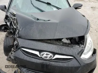 2013 Hyundai Accent SE with VIN KMHCU5AE1DU130498, listed as a Copart auction lot 48316105 with 0 mi miles and Salvage Title. Bid and sale history available at carsss.com. Image 12.