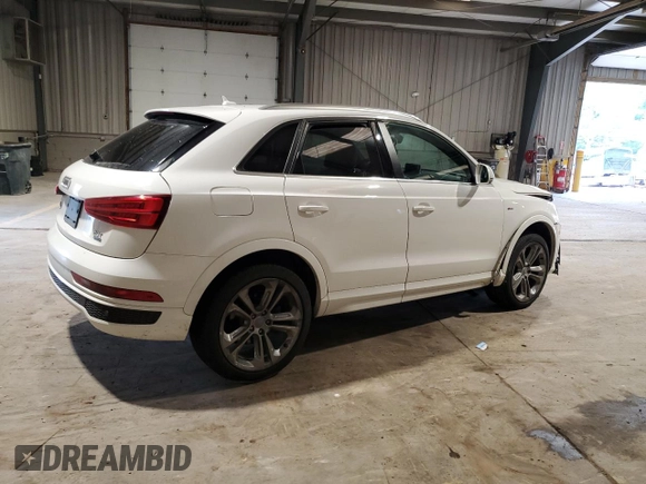 2016 Audi Q3 Prestige z VIN WA1GFCFS7GR000097, wystawiony jako Copart lot #59120825 z przebiegiem 105 063 mil mil oraz Szkoda całkowita • Salvage title. Historia ofert i sprzedaży dostępna na DreamBid. Obrazek 3.