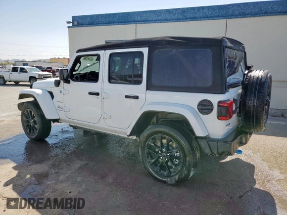 2024 Jeep Wrangler Sahara with VIN 1C4RJXP64RW274769, listed as a Copart auction lot 55928655 with Not provided miles and Clean title. Bid and sale history available at DreamBid. Image 2.