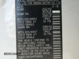2017 Nissan Rogue S с VIN KNMAT2MV2HP518658, выставлен на аукционе Copart как лот 48403865 с пробегом 89 877 миль миль и Списание • Salvage title. История ставок и продаж доступна на DreamBid. Изображение 12.
