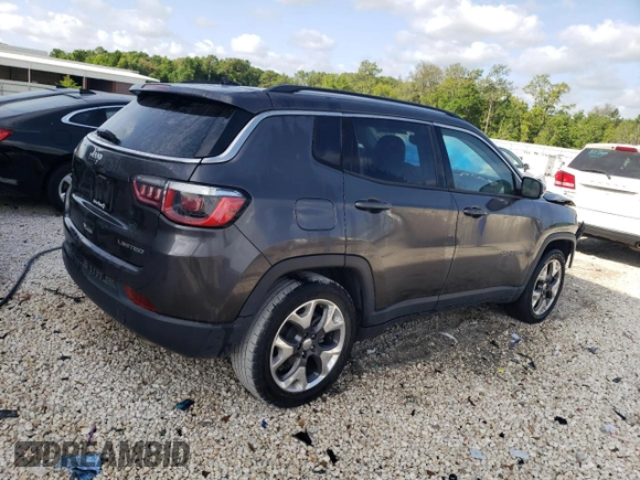 2020 Jeep Compass Limited with VIN 3C4NJCCB9LT122669, listed as a Copart auction lot 52720155 with 74,282 mi miles and Clean Title. Bid and sale history available at carsss.com. Image 3.