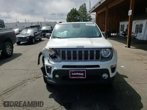2020 Jeep Renegade Limited with VIN ZACNJBD12LPM02664, listed as a Copart auction lot 55297675 with 58,957 mi miles and Salvage title. Bid and sale history available at DreamBid. Image 13.