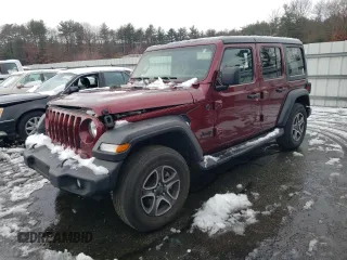2022 Jeep Wrangler Unlimited High Tide with VIN 1C4HJXDG5NW145748, listed as a Copart auction lot 83384704 with 30,161 mi miles and Salvage Title. Bid and sale history available at DreamBid. Image 1.