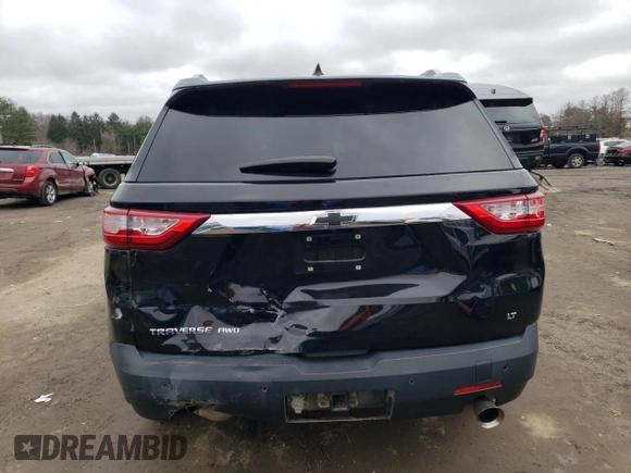 2018 Chevrolet Traverse LT Cloth with VIN 1GNEVGKW7JJ105462, listed as a Copart auction lot 39606564 with 55,433 mi miles. Bid and sale history available at carsss.com. Image 6.