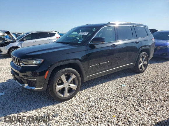 2021 Jeep Grand Cherokee Limited z VIN 1C4RJKBG4M8148511, wystawiony jako Copart lot #55332045 z przebiegiem 83 909 mil mil oraz Czysty tytuł • Clean title. Historia ofert i sprzedaży dostępna na DreamBid. Obrazek 1.