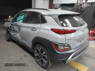 2022 Hyundai Kona Limited with VIN KM8K53A34NU837947, listed as a IAAI auction lot 40972462 with 16,906 mi miles. Bid and sale history available at carsss.com. Image 3.