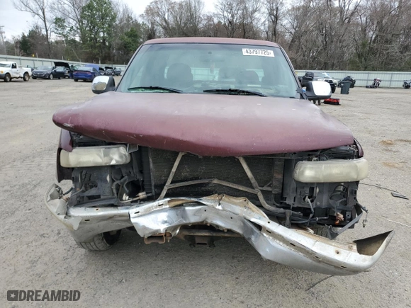 2001 Chevrolet Silverado 1500 LS with VIN 2GCEC19V011136345, listed as a Copart auction lot 43797725 with 540,422 mi miles and Salvage Title. Bid and sale history available at carsss.com. Image 5.