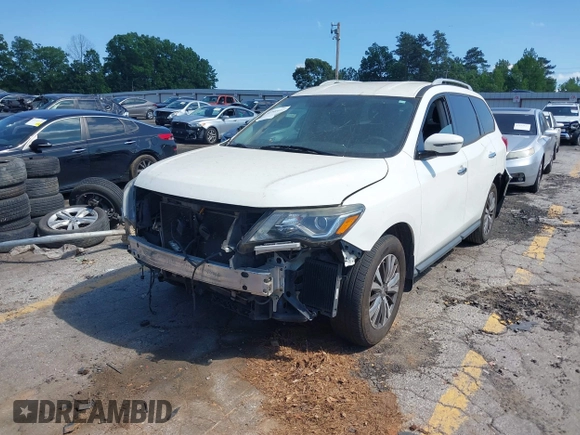 2018 Nissan Pathfinder SL with VIN 5N1DR2MN2JC631773, listed as a IAAI auction lot 42301611 with 145,100 mi miles and . Bid and sale history available at DreamBid. Image 2.