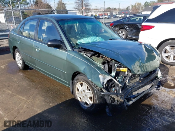 2004 Honda Civic VP with VIN 2HGES16344H584753, listed as a IAAI auction lot 41818981 with 323,204 mi miles and . Bid and sale history available at carsss.com. Image 1.