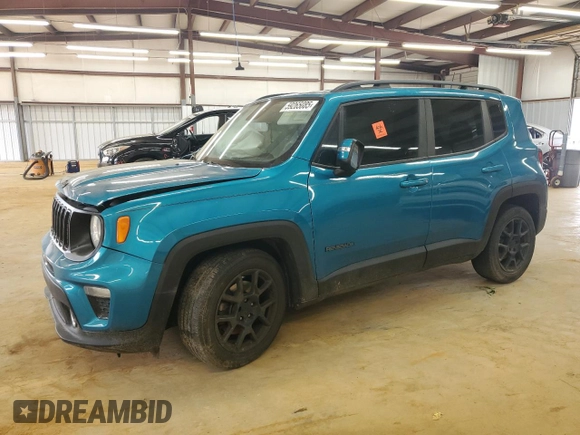 2020 Jeep Renegade Latitude with VIN ZACNJABB1LPL54029, listed as a Copart auction lot 59265085 with Not provided miles and Salvage title. Bid and sale history available at DreamBid. Image 1.