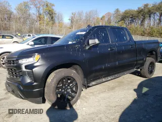 2024 Chevrolet Silverado 1500 RST with VIN 1GCUDEED5RZ158664, listed as a Copart auction lot 82283554 with 15,493 mi miles and Salvage Title. Bid and sale history available at carsss.com. Image 1.