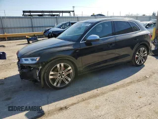 2018 Audi SQ5 Prestige with VIN WA1C4AFYXJ2224025, listed as a Copart auction lot 48362615 with 35,022 mi miles and Salvage Title. Bid and sale history available at carsss.com. Image 1.