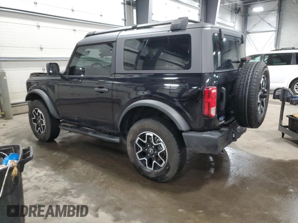 2023 Ford Bronco with VIN 1FMDE5AH7PLB26901, listed as a Copart auction lot 43171395 with 9,934 mi miles and Salvage title. Bid and sale history available at DreamBid. Image 2.