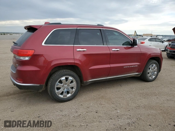 2014 Jeep Grand Cherokee Summit z VIN 1C4RJFJT8EC359165, wystawiony jako Copart lot #57037225 z przebiegiem 163 372 mil mil oraz Szkoda całkowita • Salvage title. Historia ofert i sprzedaży dostępna na DreamBid. Obrazek 3.