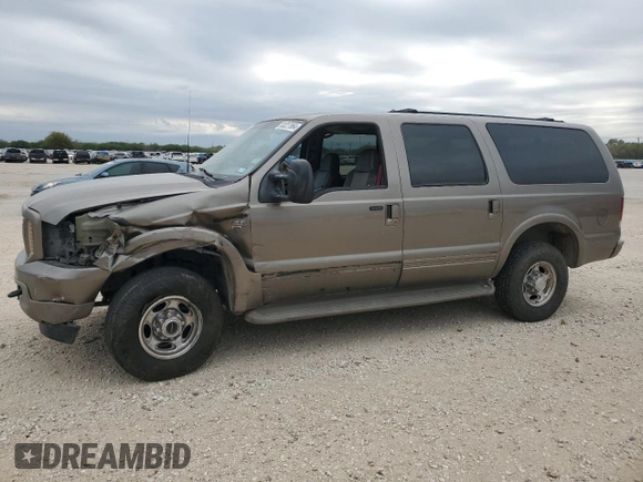 2003 Ford Excursion Eddie Bauer z VIN 1FMNU45S33ED13607, wystawiony jako Copart lot #83227864 z przebiegiem 251 989 mil mil oraz Szkoda całkowita • Salvage title. Historia ofert i sprzedaży dostępna na DreamBid. Obrazek 1.