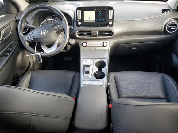 2019 Hyundai Kona Electric Ultimate with VIN KM8K53AG7KU053826, listed as a Copart auction lot 80148764 with 32,489 mi miles and Salvage Title. Bid and sale history available at carsss.com. Image 8.