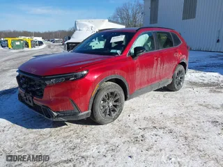 2025 Honda CR-V Hybrid Sport-L with VIN 2HKRS6H82SH803266, listed as a IAAI auction lot 41340156 with 5,966 mi miles. Bid and sale history available at carsss.com. Image 17.