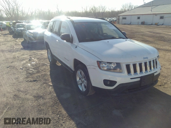 2014 Jeep Compass Sport with VIN 1C4NJCBB7ED508470, listed as a IAAI auction lot 41760536 with 133,628 mi miles and . Bid and sale history available at DreamBid. Image 1.