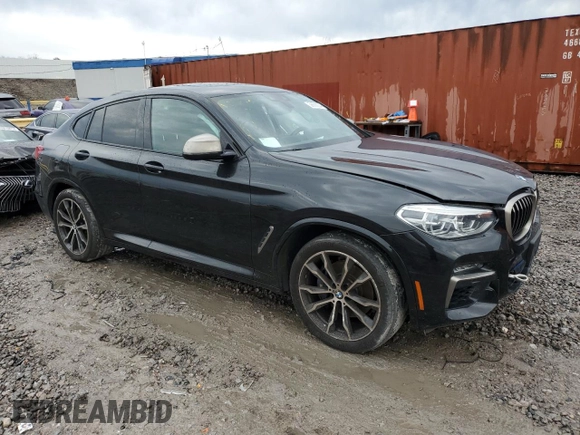 2020 BMW X4 M40i with VIN 5UX2V5C08L9D35107, listed as a Copart auction lot 38606224 with 2,551 mi miles. Bid and sale history available at carsss.com. Image 4.