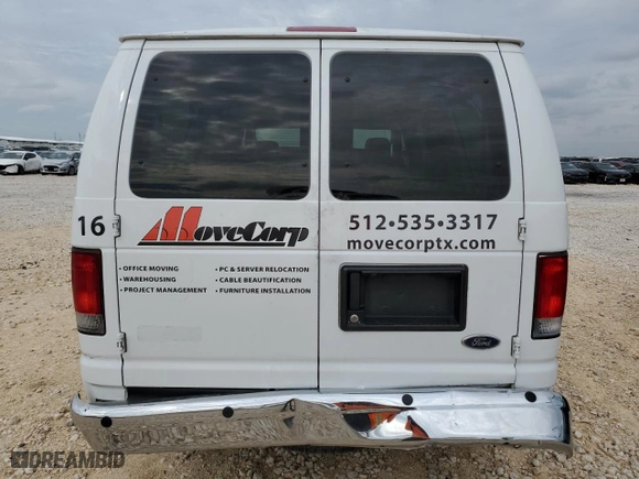 2014 Ford Econoline Wagon XL with VIN 1FBNE3BL4EDA25746, listed as a Copart auction lot 69606994 with 107,842 mi miles and Salvage Title. Bid and sale history available at carsss.com. Image 6.