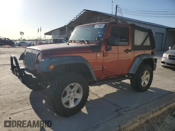 2014 Jeep Wrangler Sport with VIN 1C4AJWAG8EL169530, listed as a Copart auction lot 51788825 with 197,642 mi miles and Salvage Title. Bid and sale history available at carsss.com. Image 1.
