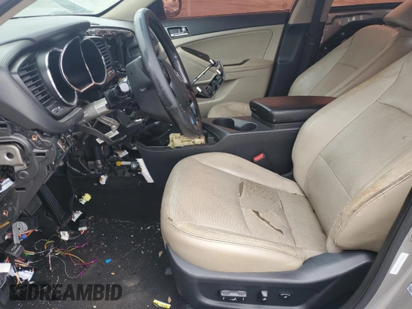 2013 Kia Optima EX with VIN 5XXGN4A77DG119235, listed as a Copart auction lot 59583675 with Not provided miles and Salvage title. Bid and sale history available at DreamBid. Image 7.