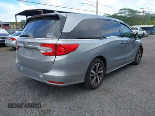 2019 Honda Odyssey Elite with VIN 5FNRL6H93KB077180, listed as a IAAI auction lot 41936408 with 75,168 mi miles and . Bid and sale history available at DreamBid. Image 4.