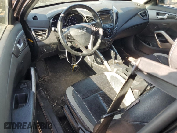 2013 Hyundai Veloster Turbo z VIN KMHTC6AE2DU169366, wystawiony jako Copart lot #50805585 z przebiegiem 75 197 mil mil oraz Szkoda całkowita • Salvage title. Historia ofert i sprzedaży dostępna na DreamBid. Obrazek 8.