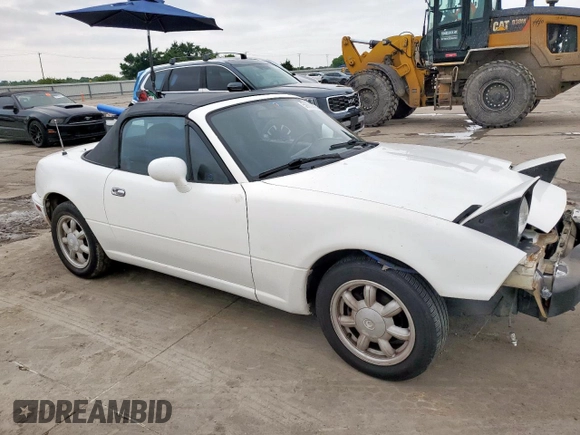 1993 Mazda MX-5 Miata with VIN JM1NA3514P1415302, listed as a Copart auction lot 59605875 with 156,881 mi miles and Salvage title. Bid and sale history available at DreamBid. Image 4.