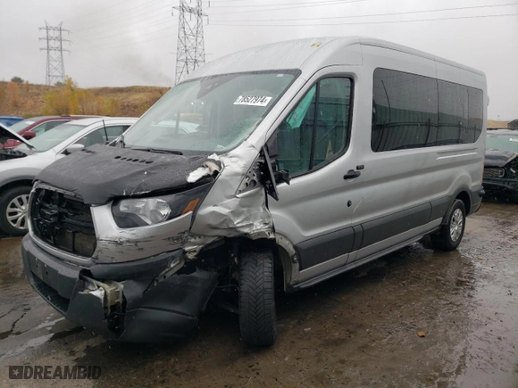 2018 Ford Transit Passenger Wagon XL with VIN 1FBAX2CM9JKB08217, listed as a Copart auction lot 78527974 with 200,566 mi miles and Salvage Title. Bid and sale history available at carsss.com. Image 1.