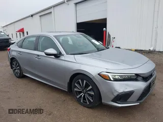 2022 Honda Civic Sedan EX with VIN 2HGFE1F7XNH312479, listed as a IAAI auction lot 41208913 with 21,589 mi miles. Bid and sale history available at carsss.com. Image 1.