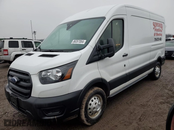 2020 Ford Transit Cargo with VIN 1FTBR2C85LKA39378, listed as a Copart auction lot 86357854 with 54,809 mi miles and Salvage Title. Bid and sale history available at carsss.com. Image 1.