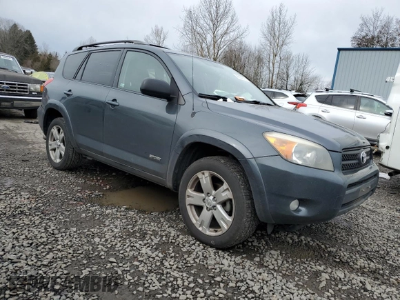2007 Toyota RAV4 Sport with VIN JTMBD32V275120287, listed as a Copart auction lot 45059375 with 192,667 mi miles and Salvage Title. Bid and sale history available at carsss.com. Image 4.