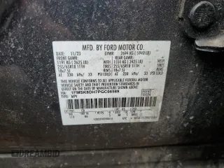 2023 Ford Explorer XLT with VIN 1FMSK8DH7PGC06589, listed as a Copart auction lot 51143865 with 23,614 mi miles and Salvage Title. Bid and sale history available at carsss.com. Image 14.