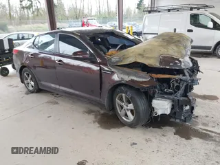 2015 Kia Optima LX z VIN 5XXGM4A76FG377283, wystawiony jako IAAI lot #41964126 z przebiegiem Nie podano mil oraz . Historia ofert i sprzedaży dostępna na DreamBid. Obrazek 1.