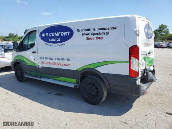 2018 Ford Transit Van with VIN 1FTYR1ZM0JKA88963, listed as a Copart auction lot 59646454 with 55,702 mi miles and Salvage Title. Bid and sale history available at carsss.com. Image 2.