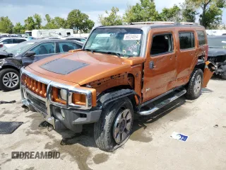 2007 Hummer H3 SUV with VIN 5GTDN13E778243518, listed as a Copart auction lot 66034654 with 152,016 mi miles and Salvage Title. Bid and sale history available at carsss.com. Image 1.