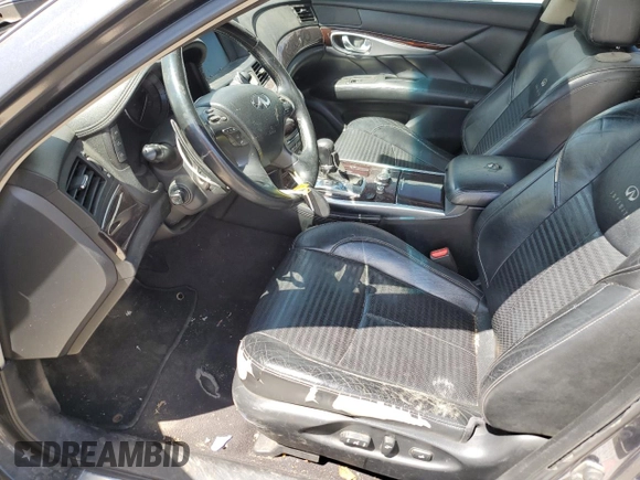 2012 Infiniti M with VIN JN1BY1AP8CM335333, listed as a Copart auction lot 56885145 with 190,552 mi miles and Salvage title. Bid and sale history available at DreamBid. Image 7.
