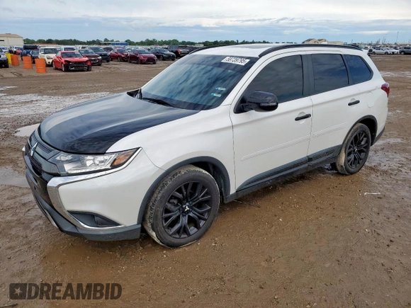 2019 Mitsubishi Outlander SE with VIN JA4AD3A31KZ025520, listed as a Copart auction lot 58739795 with 94,069 mi miles and Salvage title. Bid and sale history available at DreamBid. Image 1.