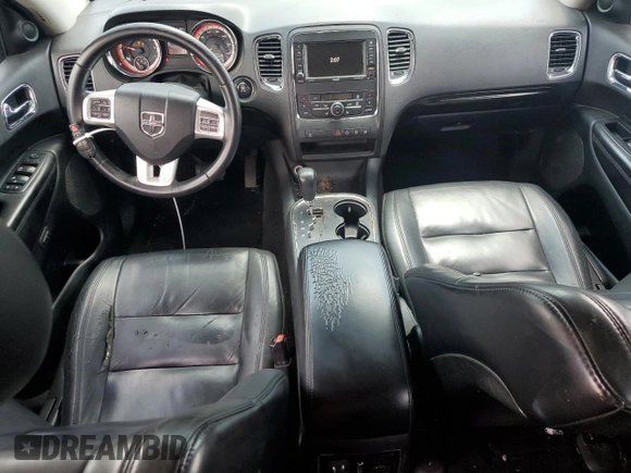 2013 Dodge Durango Crew with VIN 1C4RDHDG5DC664154, listed as a Copart auction lot 57149935 with 191,031 mi miles and Salvage title. Bid and sale history available at DreamBid. Image 8.