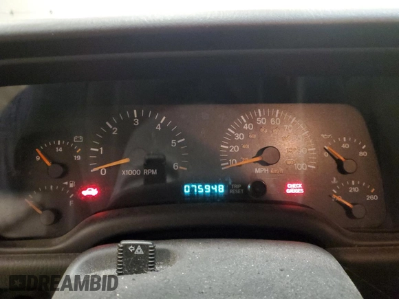 2000 Jeep Cherokee z VIN 1J4FF48S2YL104094, wystawiony jako Copart lot #57347705 z przebiegiem 75 948 mil mil oraz Nie do naprawy • Non repairable. Historia ofert i sprzedaży dostępna na DreamBid. Obrazek 9.