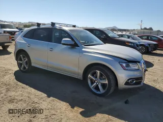 2014 Audi Q5 Premium Plus with VIN WA1DGAFP0EA037312, listed as a Copart auction lot 61694505 with 124,252 mi miles and Salvage title. Bid and sale history available at DreamBid. Image 4.